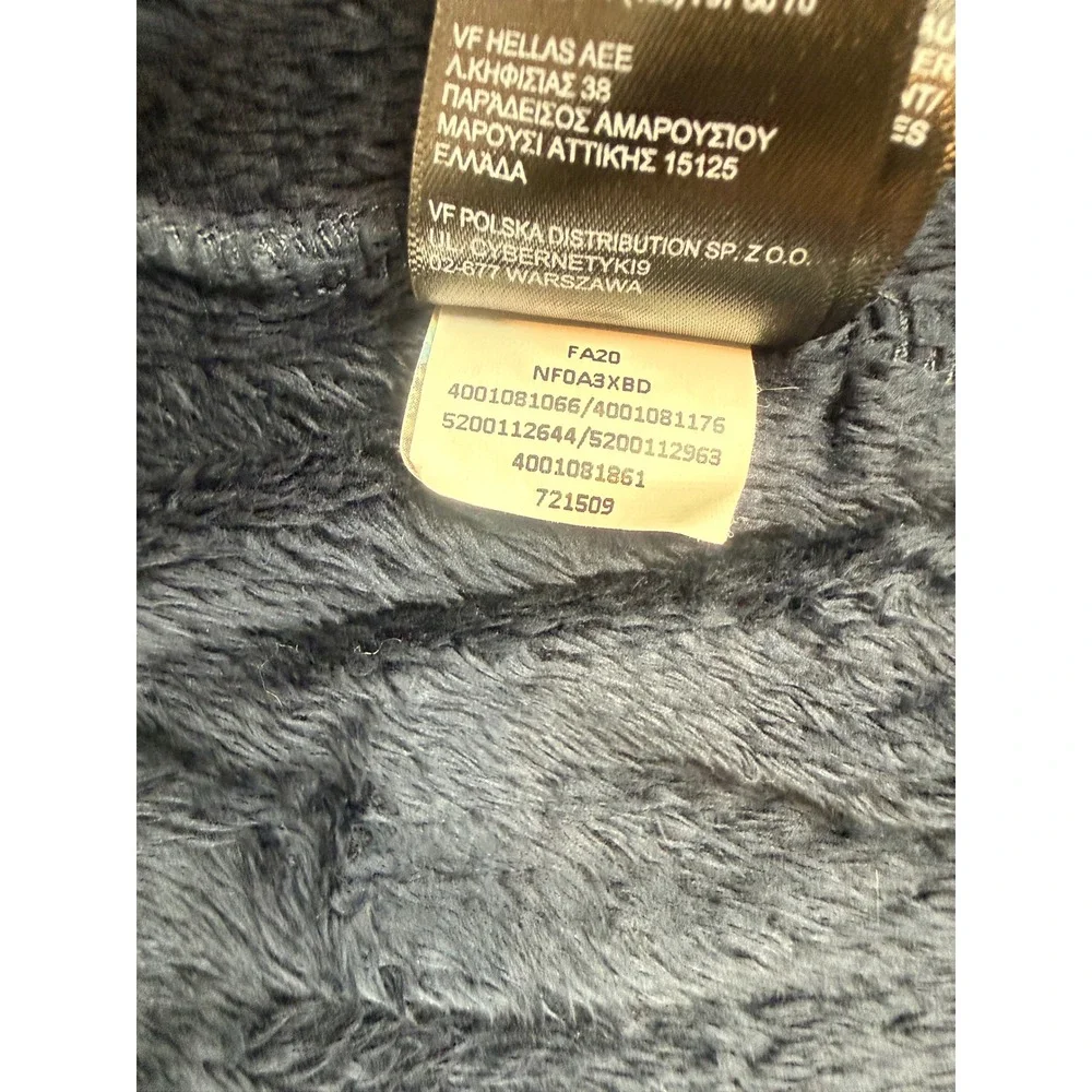 The North Face Osito Fleece Jacket Womens XL Navy Blue Full Zip NF0A3XBD